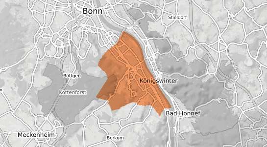 Mietspiegelkarte Bonn Bad Godesberg